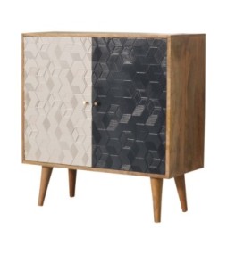 Acadia White and Navy Cabinet