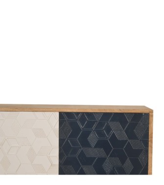 Acadia White and Navy Cabinet
