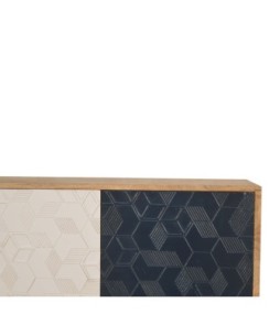 Acadia White and Navy Cabinet