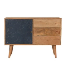 Armoire Acadia noire avec tiroirs