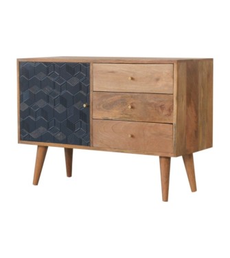 Acadia Black Cabinet with Drawers