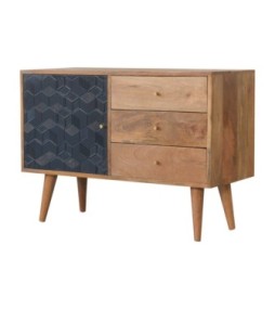 Acadia Black Cabinet with Drawers