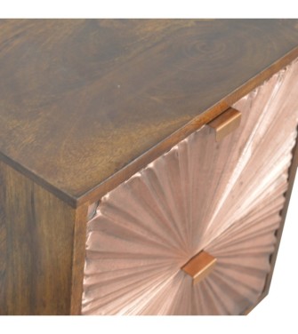 Table de chevet en cuivre de Manille