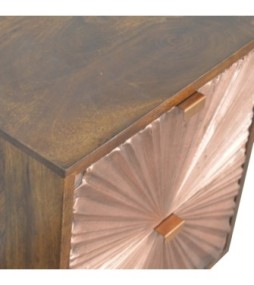 Table de chevet en cuivre de Manille