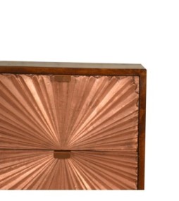 Table de chevet en cuivre de Manille