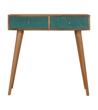 Acadia Teal Console Table