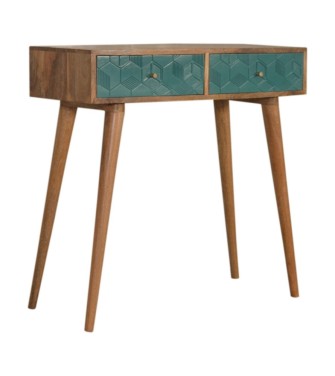 Acadia Teal Console Table