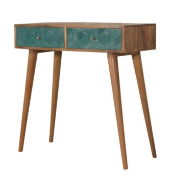Acadia Teal Console Table