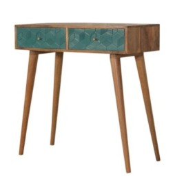 Acadia Teal Console Table