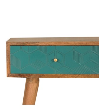 Acadia Teal Console Table