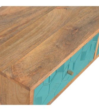 Acadia Teal Console Table