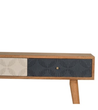 Milan Navy and White Console