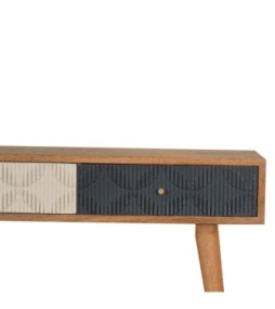 Milan Navy and White Console
