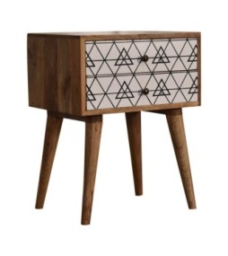 Table de chevet triangulaire imprimée