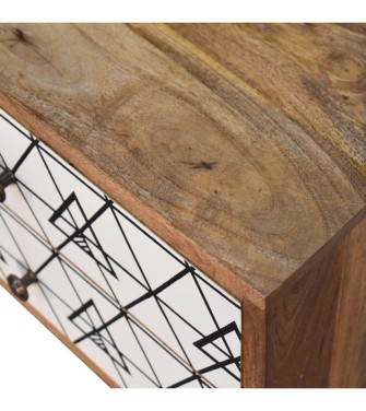 Table de chevet triangulaire imprimée
