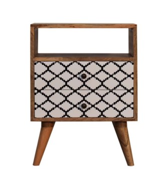 Table de chevet Stella avec niche ouverte