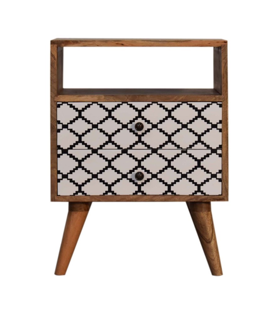 Table de chevet Stella avec niche ouverte