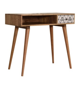 Bureau triangulaire imprimé