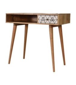 Bureau triangulaire imprimé