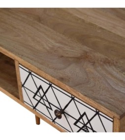 Bureau triangulaire imprimé