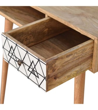 Bureau triangulaire imprimé