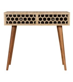 Honeycomb Bone Inlay Console Table