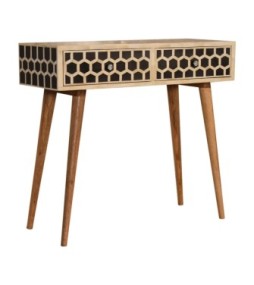 Honeycomb Bone Inlay Console Table