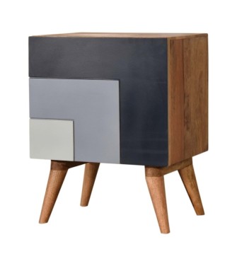 Table de chevet bleue du Québec