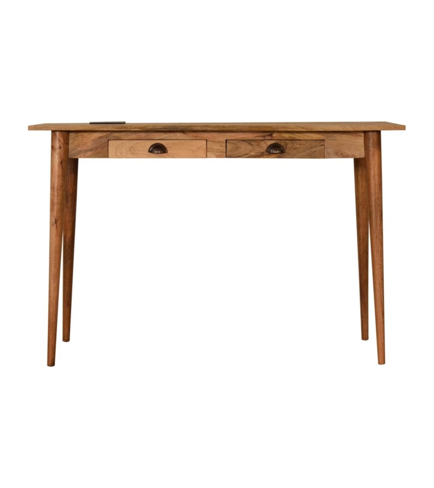 Bureau à 2 tiroirs avec câbles