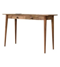 Bureau à 2 tiroirs avec câbles