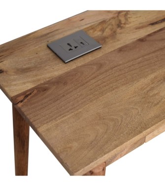 Bureau à 2 tiroirs avec câbles