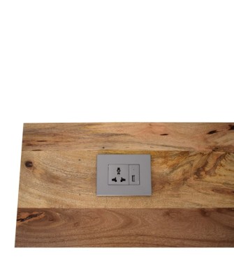 Bureau à 2 tiroirs avec câbles