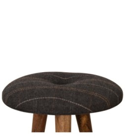 Repose-pieds à motif tweed