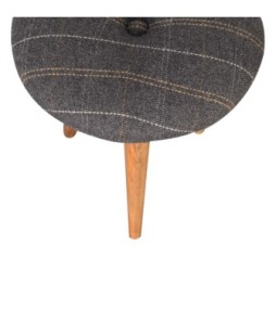 Repose-pieds à motif tweed