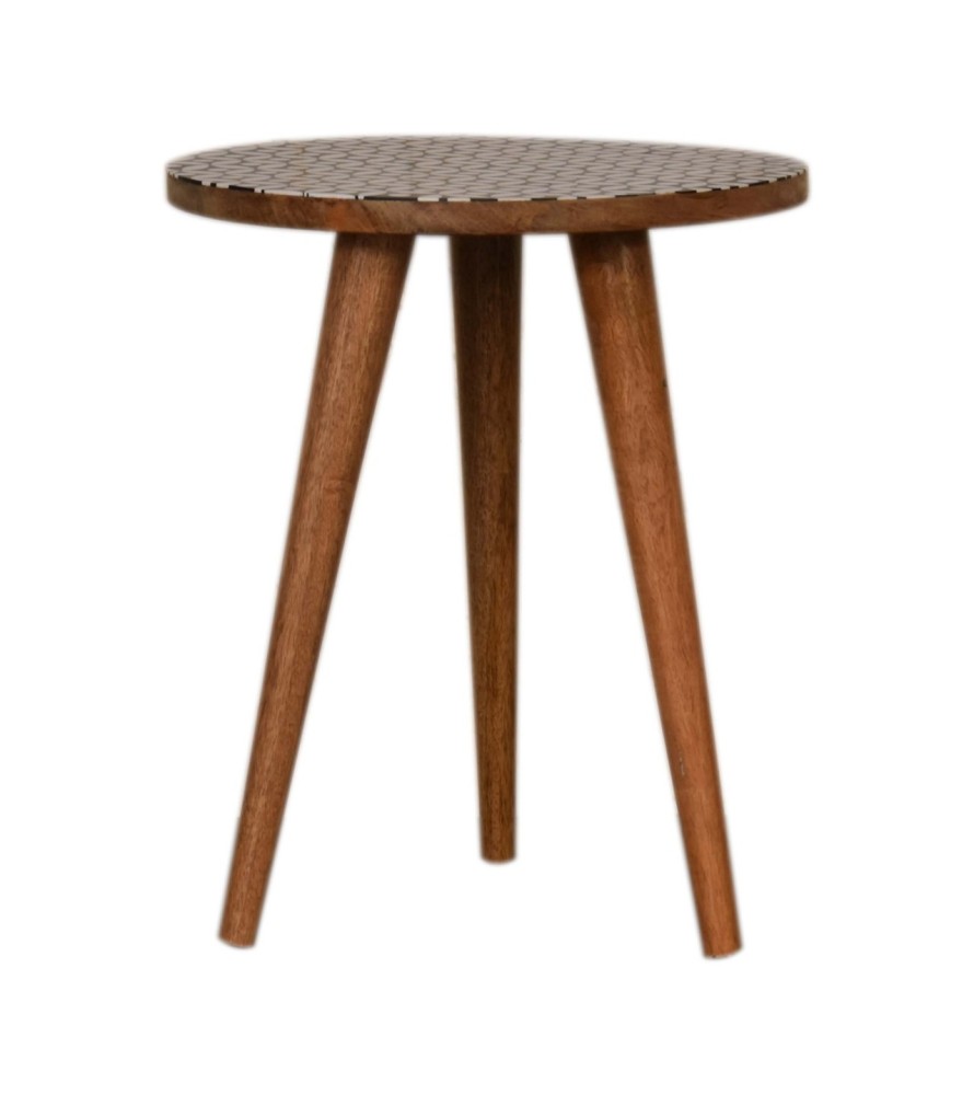 Diamond Print End Table