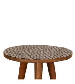 Diamond Print End Table