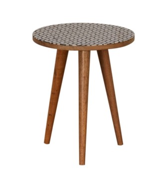 Diamond Print End Table