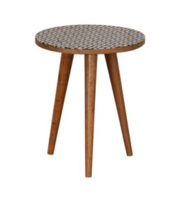 Diamond Print End Table