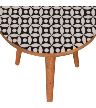 Diamond Print End Table