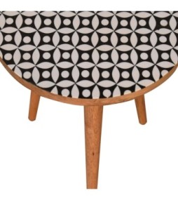 Diamond Print End Table