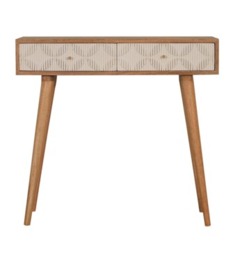 Milan White Console Table
