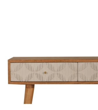 Milan White Console Table