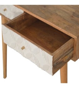 Milan White Console Table