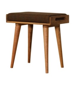 Multi Tweed Tray Style Footstool