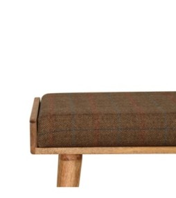 Multi Tweed Tray Style Footstool