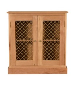 Armoire aspect chêne à cage