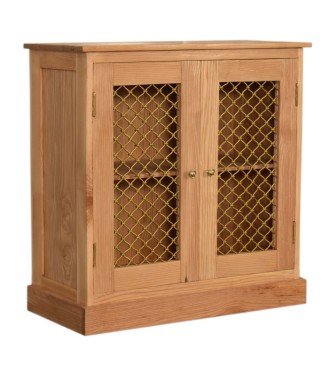 Caged Oak-ish Cabinet