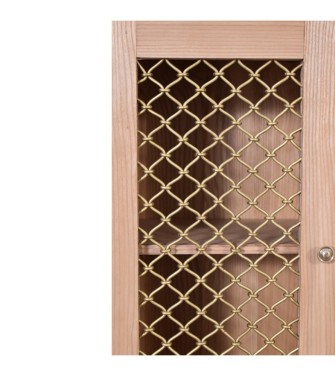 Caged Oak-ish Cabinet