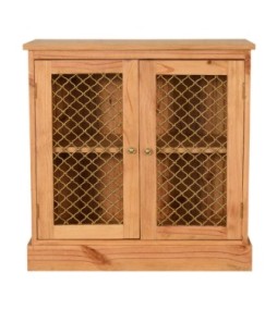 Caged Pine Cabinet