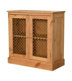 Caged Pine Cabinet